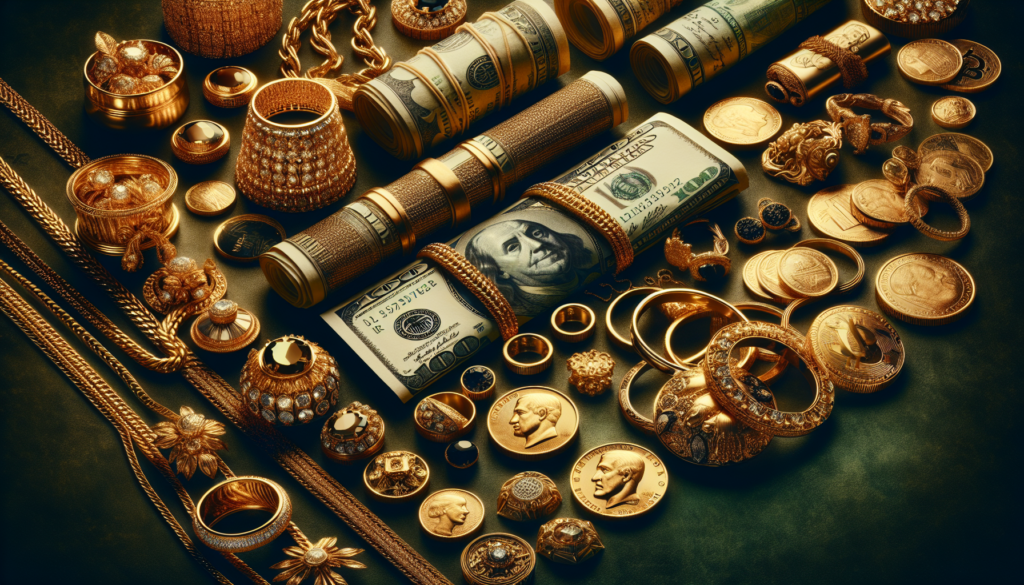 Gold jewelry compared to cash money