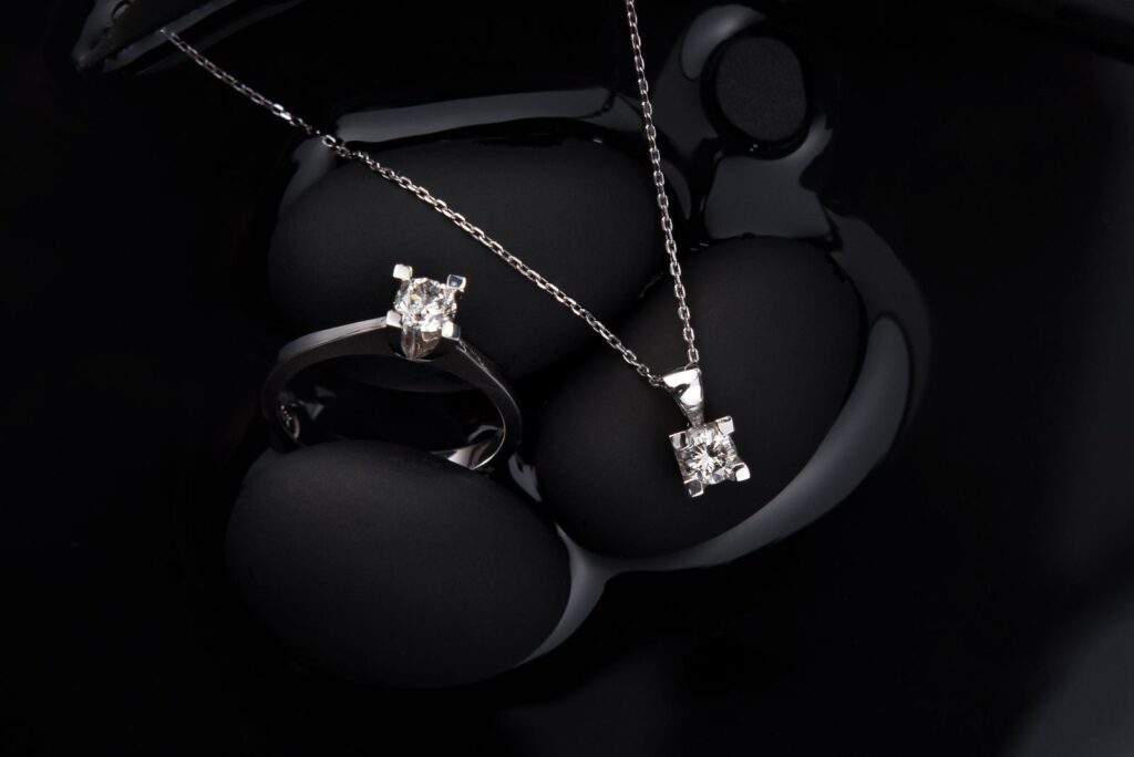 Diamond ring and designer jewelry for resale evaluation