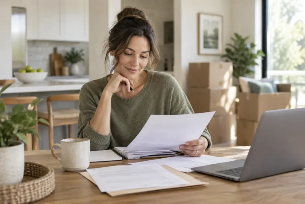 Homeowner planning to sell a house before buying a new one